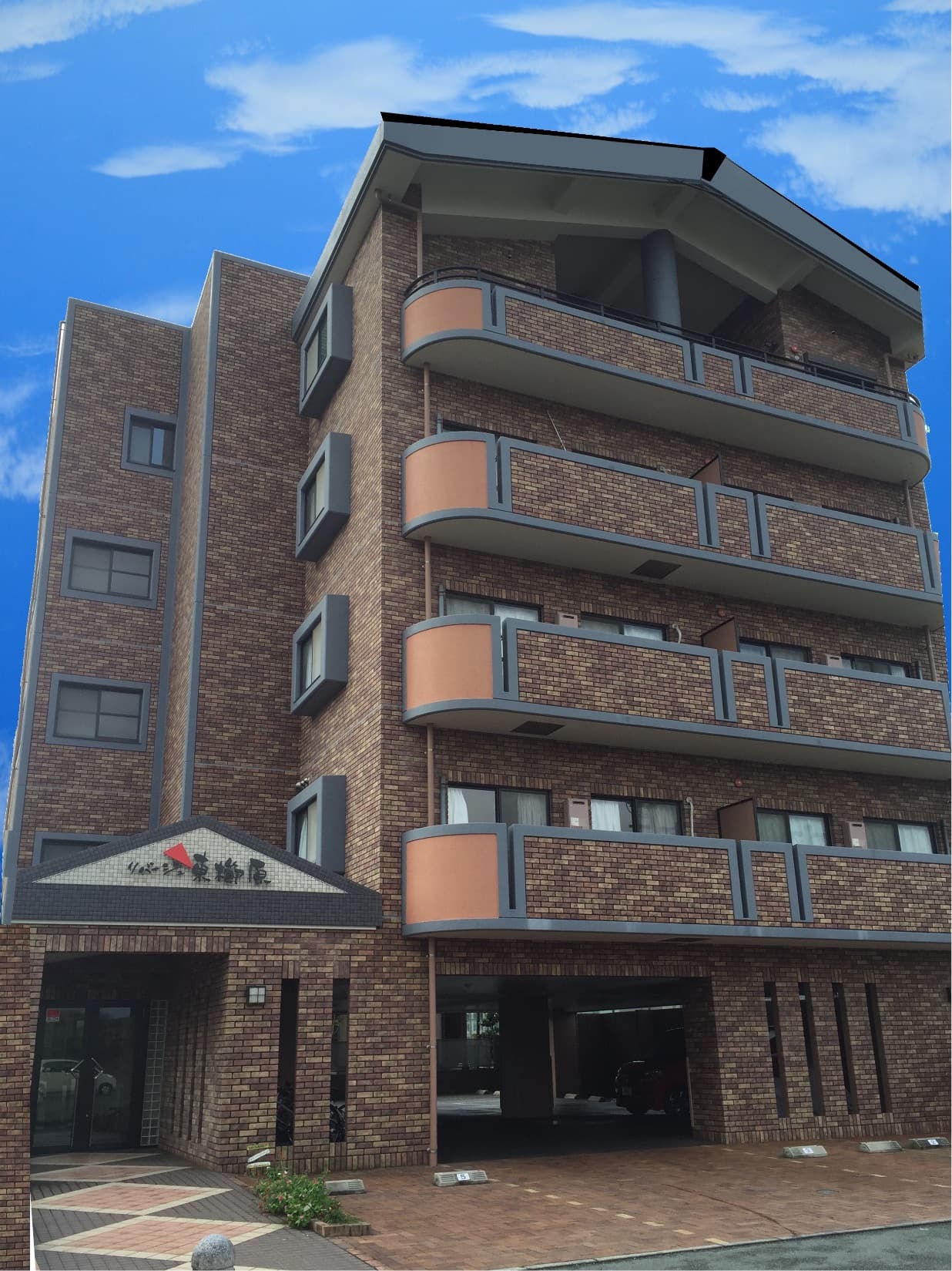 リバージュ東櫛原ビル正面